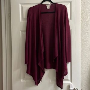 Maroon cardigan